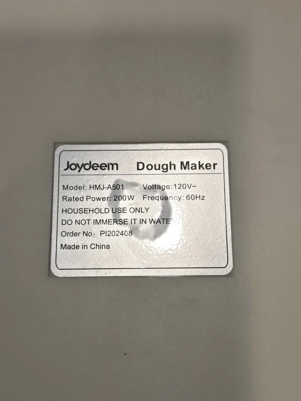 Joydeem Electric Dough Maker Mixer Kneader With Ferment Function Preset Modes